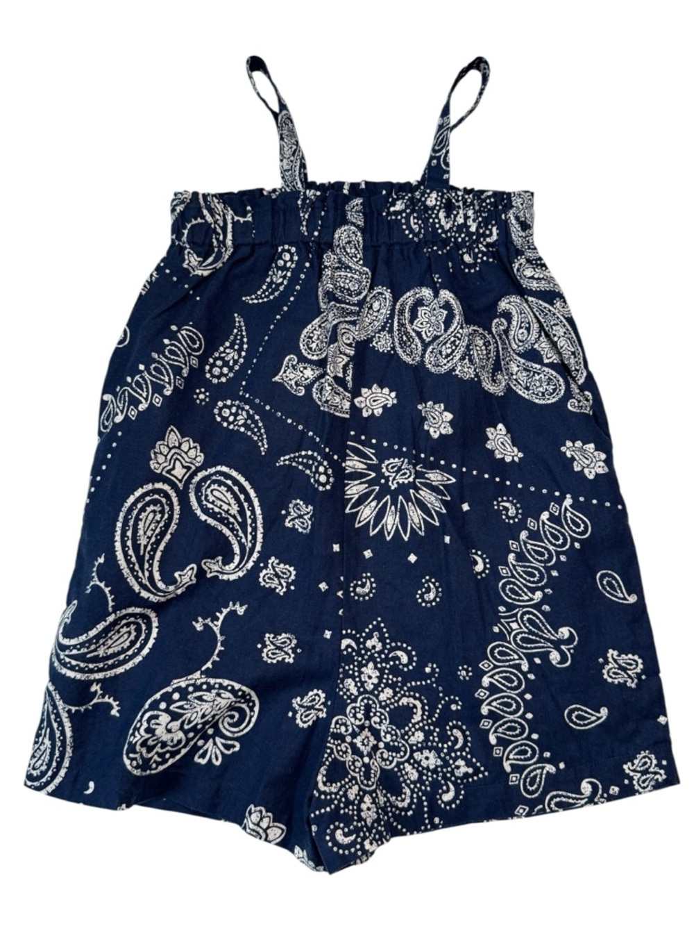 GAP Navy and White Paisley Toddler Romper size 3